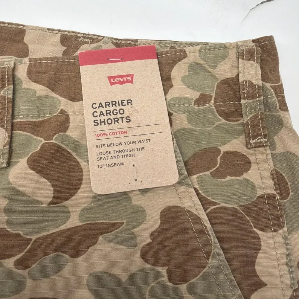 Levi Carrier Cargo Shorts Men's 44 Camouflage